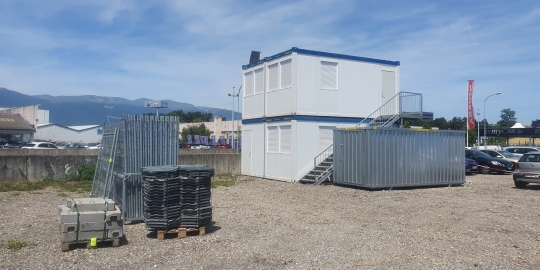 Nouveau site de stockage à Meyrin (Genève)